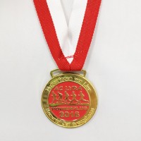 SEDEX 4P Wholesale Custom design your gold plating metal medals custom medal with ribbon