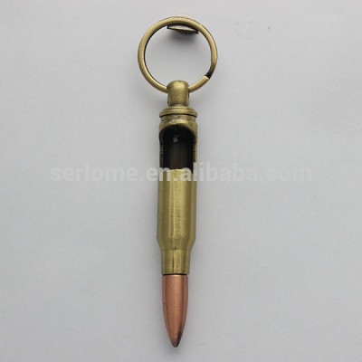 Bullet Shape Beer Bottle Opener Keychain