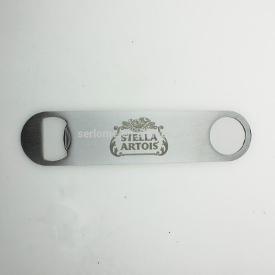 Blade Lasered Engraved Logo Stella Artois Beer Stainless Steel Bottle Opener