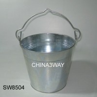 Zinc metal bucket