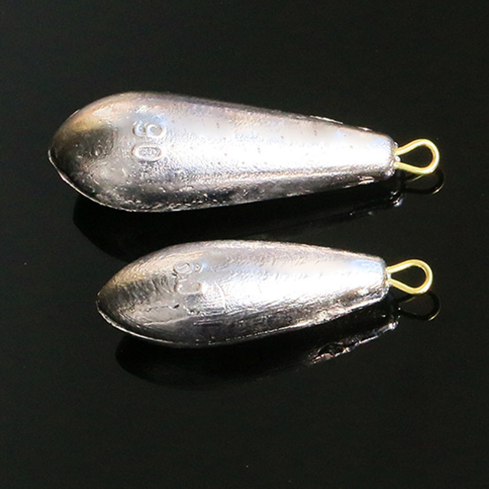 10g 15g 20g Willow Bullet Egg Olive Lead Fishing Weight Sinker Water Droplet