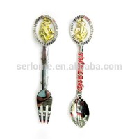 Gold Elephant Logo Colorful Thailand Souvenir Custom Metal Souvenir Spoon