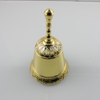 Custom Zinc Alloy Tourism Metal Gold Color Souvenirs Art Crafts Dinner Bell