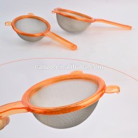 Cute shape 2-Piece Stainless Steel Strainer With Plastic Handle